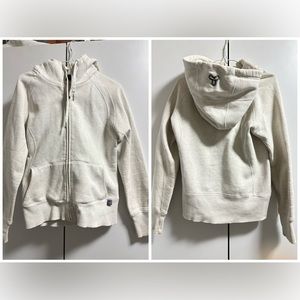 TnA White Zip Up Hoodie